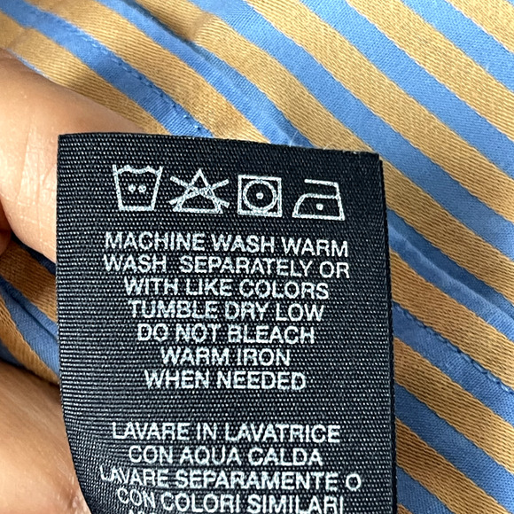 Robert Graham Shirt Mens XL Flip Cuff Striped Button Up Long Sleeve Career - Picture 10 of 14